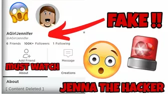 ???? Jenna the ROBLOX hacker is FAKE ????