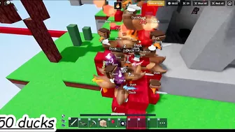 Juggernaut VS 100 ducks...(roblox bedwars)