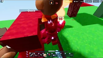 Juggernaut VS 100 ducks...(roblox bedwars)