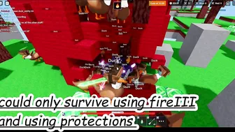 Juggernaut VS 100 ducks...(roblox bedwars)