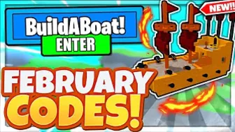 (FEBRUARY 2022) ALL *NEW* SECRET OP CODES In Roblox Build A Boat For Treasure!