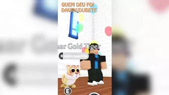 PETS de inscritos do ADOPT ME ANO NOVO LUNAR ROBLOX #shorts