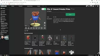 How to get PILE O' SWEET POTATO FRIES in 2022! (ROBLOX)