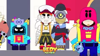 BRAWL STARS ANIMATION 20 -  OROCHI EDGAR & JESSIE CAT BURGLAR & ASH