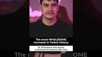 Dr Disrespect Cries during a Wholesome Moment with a Fan - #Shorts