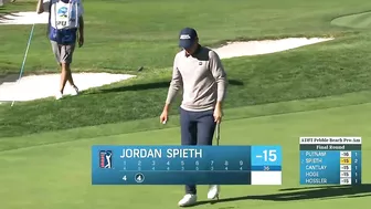 Jordan Spieth shoots 3-under 69 | Round 4 | AT&T Pebble Beach | 2022