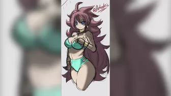 DRAGONBALL | ANDRIOD 21 | #shorts SWIMSUIT BIKINI | DBS | DBZ | SFW | HOW TO DRAW | TIMELAPSE