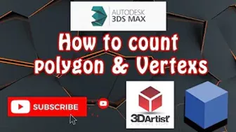 How to count vertex and polygons any models or object, 3D Artist