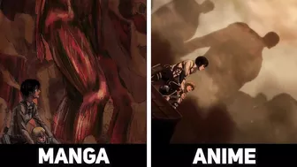 Manga VS Anime - Eren Founding Titan - Attack On Titan Season 4 Part 2 Episode 5