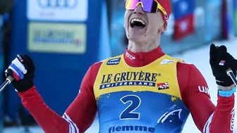 Olympics 2022 - Alexander Bolshunov wins Gold Medal - Men's 30km skiathlon