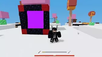 can you build a nether portal in roblox bedwars?