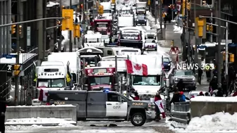 OTTAWA PROTEST UPDATE: A NEW CHALLENGE FOR POLICE,TOWING COMPANIES REFUSE TO MOVE CONVOY TRUCKS