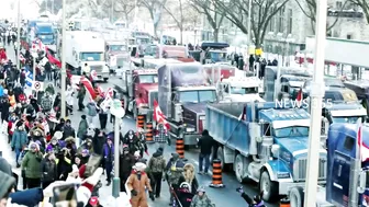 OTTAWA PROTEST UPDATE: A NEW CHALLENGE FOR POLICE,TOWING COMPANIES REFUSE TO MOVE CONVOY TRUCKS