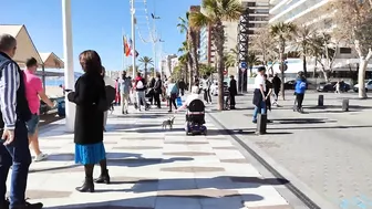 BENIDORM???????? LEVANTE BEACH February 2022 Costa Blanca SPAIN Walking Tour 4K