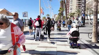 BENIDORM???????? LEVANTE BEACH February 2022 Costa Blanca SPAIN Walking Tour 4K