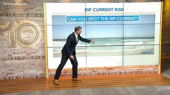 How to spot a rip current at the beach