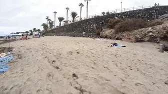 Canary Island JANUARY 2022 :: BEACH SPAIN Walk Tours 4K