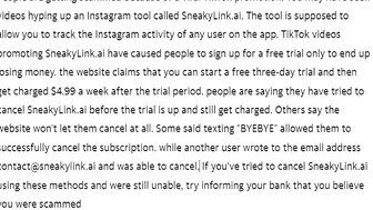 Sneakylink.ai SCAM! - HUGE WARNING for Instagram & TikTok Money Scam 2022