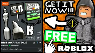 FREE ACCESSORIES! HOW TO GET BRITs: Helmet, Backpack, Statue, B Pendant & Sign! (ROBLOX BRIT AWARDS)