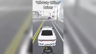 When Police Officers try to pass a driving test...!  Roblox ERLC #Shorts