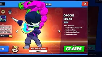 Free Orochi Edgar in the Brawl Stars store