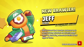 I Got MEGA RARE JEFF Brawler In Brawl Stars!????????(concept)