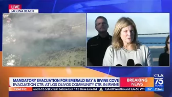 Emerald Fire: Evacuations ordered in Laguna Beach area