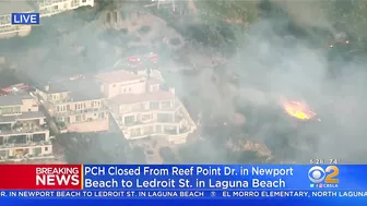 Evacuations Ordered As Massive Brush Fire Sparks In Laguna Beach Amid Strong Santa Ana Winds