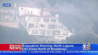 Evacuations Ordered As Massive Brush Fire Sparks In Laguna Beach Amid Strong Santa Ana Winds