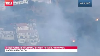 Laguna Beach brush fire burning, evacuation orders and warnings Issued