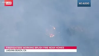 Laguna Beach brush fire burning, evacuation orders and warnings Issued