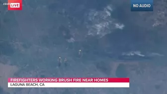 Laguna Beach brush fire burning, evacuation orders and warnings Issued