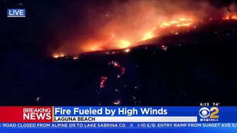 Residents Evacuate As Emerald Bay Fire Burns In Laguna Beach