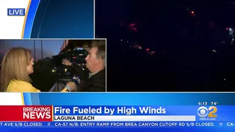 Residents Evacuate As Emerald Bay Fire Burns In Laguna Beach