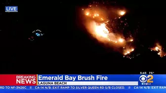 Large Brush Fire Erupts In Laguna Beach