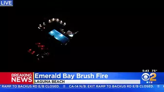 Large Brush Fire Erupts In Laguna Beach