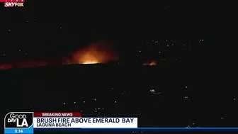 Brush fire sparks in Laguna Beach, prompting evacuation orders