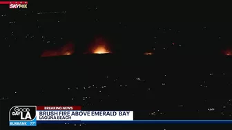 Brush fire sparks in Laguna Beach, prompting evacuation orders