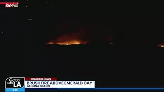 Brush fire sparks in Laguna Beach, prompting evacuation orders