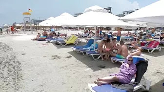 Part 3 Plaja Malagueta Beach, Relaxation, Sea, Sun, 4K video, Bikini Beach, Romania Mamaia Beach.