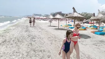 Part 3 Plaja Malagueta Beach, Relaxation, Sea, Sun, 4K video, Bikini Beach, Romania Mamaia Beach.