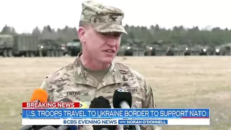 U.S. troops travel to Ukraine border to support NATO