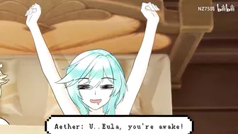 Aether&Eula "Eula take Vengeance on Aether" | genshin harem anime