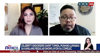 Celebrity endorsers dapat tumigil muna sa paglabas sa regular shows: Comelec | TV Patrol