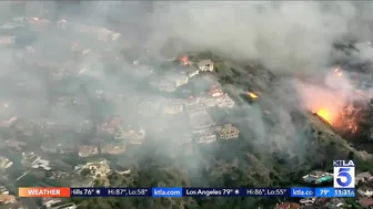 Emerald Fire threatens homes in Laguna Beach