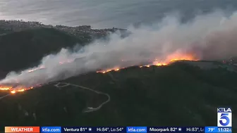 Emerald Fire threatens homes in Laguna Beach