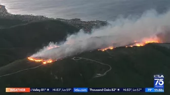 Emerald Fire threatens homes in Laguna Beach