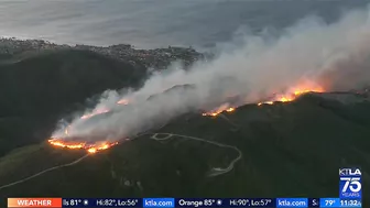 Emerald Fire threatens homes in Laguna Beach