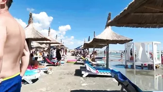 2021 Plaja Crema Beach, Relaxation, Sea, Sun, 4K video, Bikini Beach, Romania Mamaia Beach