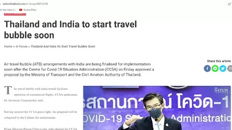 INDIA-THAILAND Air Travel Bubble to start soon | Thailand Tourism Update 2022